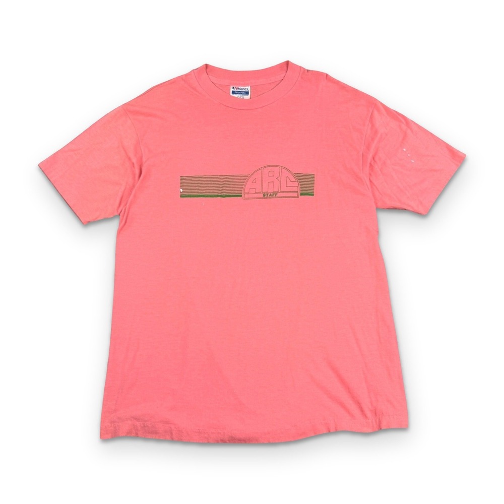 Vintage 80s Single Stitch ARC Thrift Colorado T-Shirt XL Made in USA Hanes 50/50